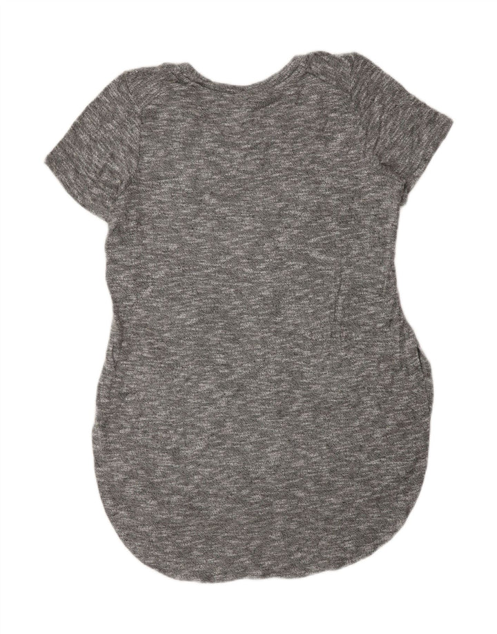 MOSSIMO Γυναικείο T-Shirt Φόρεμα UK 14 Medium Grey Flecked Rayon