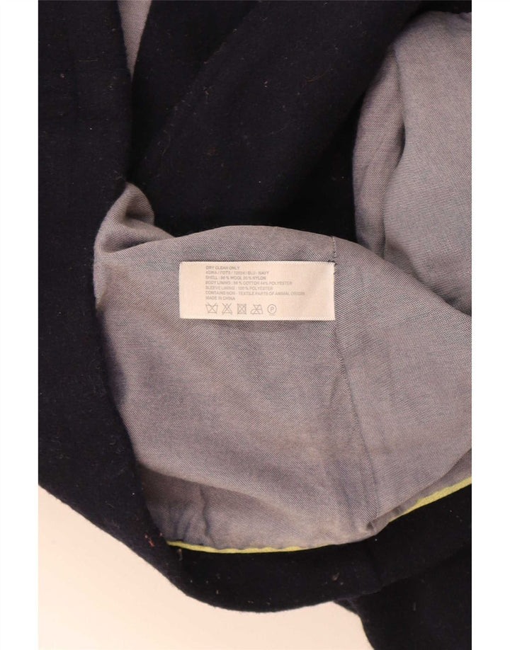 Fat Face Γυναικείο παλτό μπιζελιού UK 10 Small Navy Blue Wool