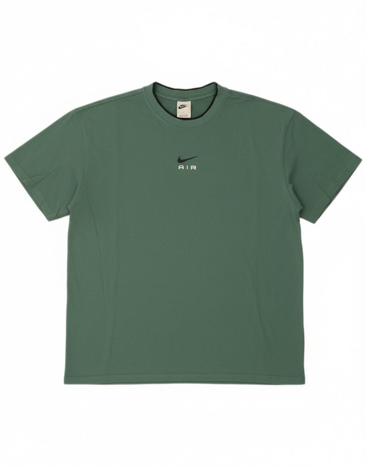 Ανδρικό T-Shirt Nike, μεγάλο πράσινο βαμβακερό