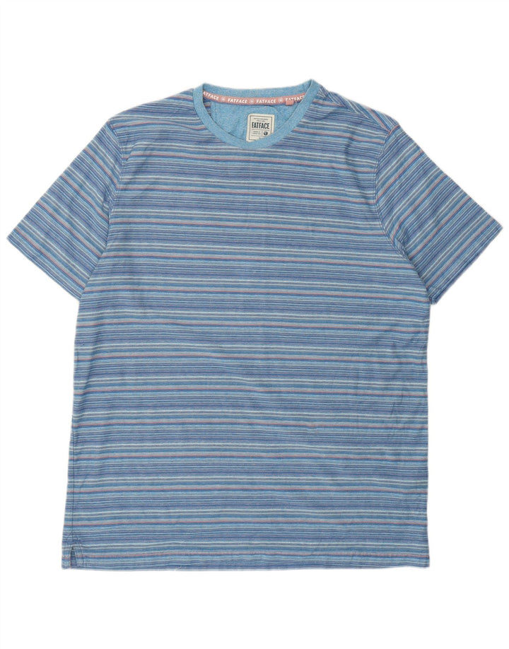 Ανδρικό T-Shirt Fat Face Top XL Μπλε ριγέ βαμβακερό
