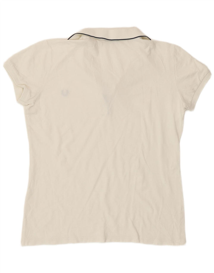 Fred Perry Γυναικείο Πόλο Μπλουζάκι UK 20 2XL Λευκό