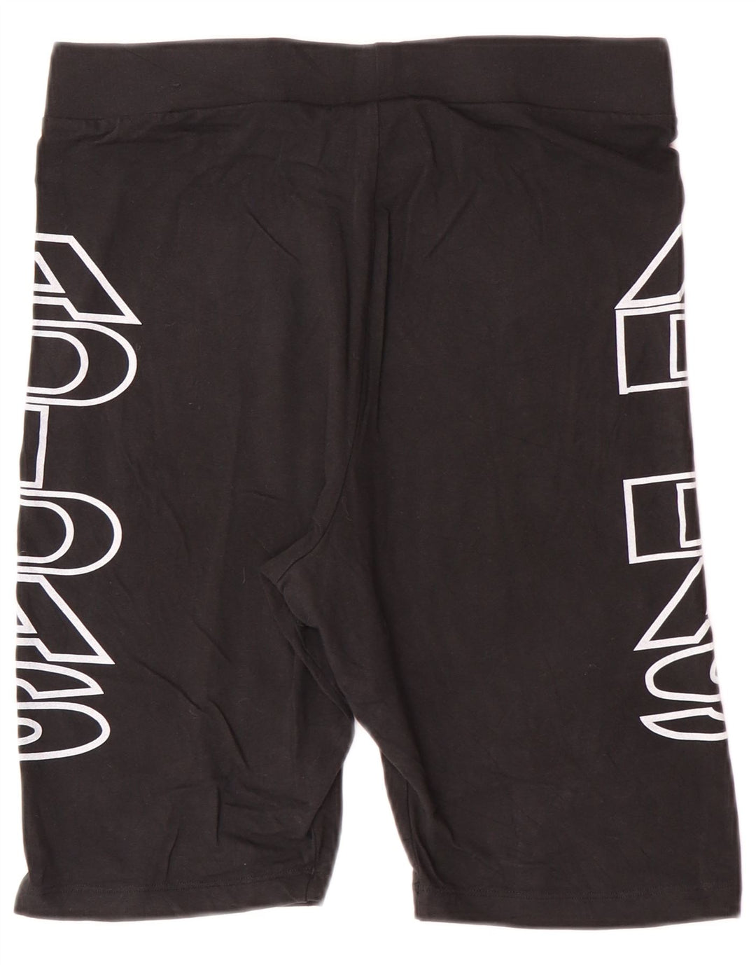 Γυναικείο γραφικό αθλητικό σορτς ADIDAS UK 18 XL μαύρο βαμβακερό