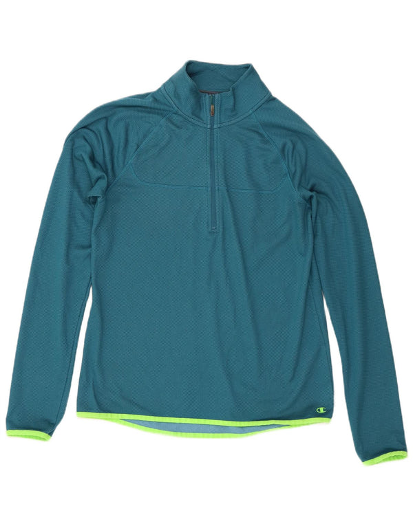 Ανδρική φόρμα πουλόβερ με φερμουάρ Champion Top Large Blue Polyester