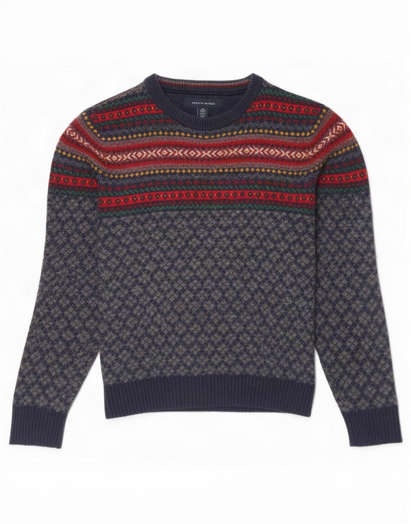 Ανδρικό πουλόβερ Tommy Hilfiger Boat Neck Jumper Small Navy Blue Fair Isle