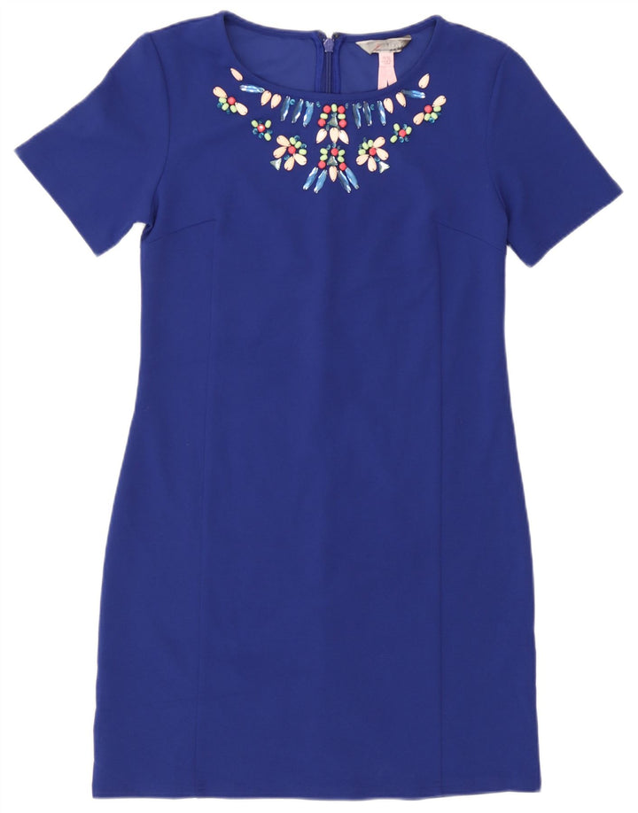 Lipsy γυναικείο φόρεμα με θήκη UK 10 Small Blue Polyester