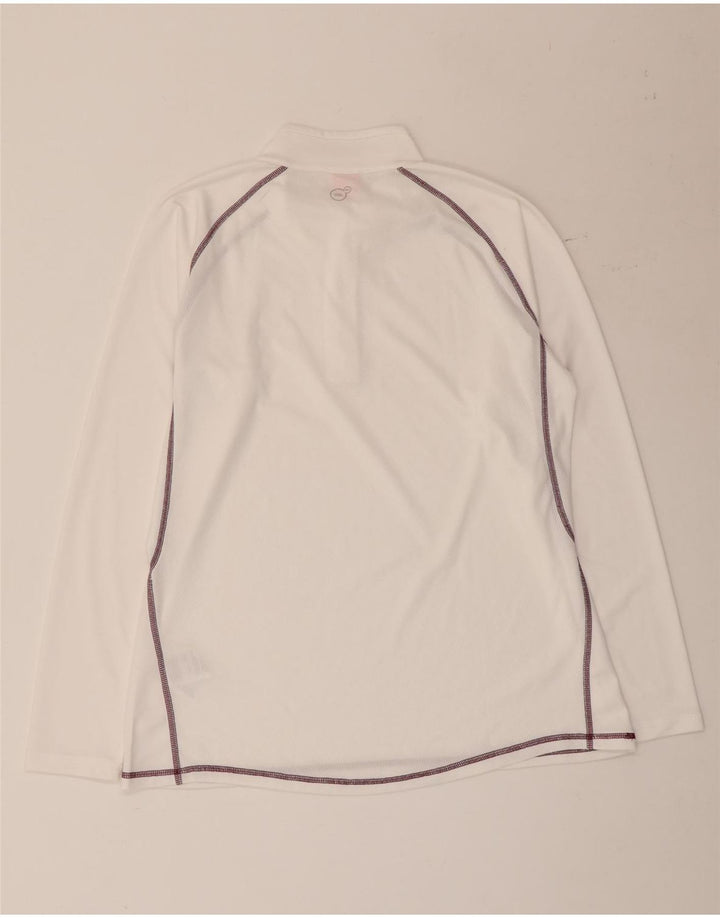 Puma γυναικεία φόρμα πουλόβερ με φερμουάρ Top UK 16 Large White Polyester