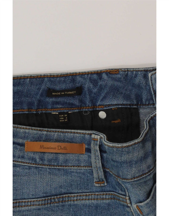 Massimo Dutti Γυναικεία Τζιν Φούστα EU 38 Small W28 Μπλε