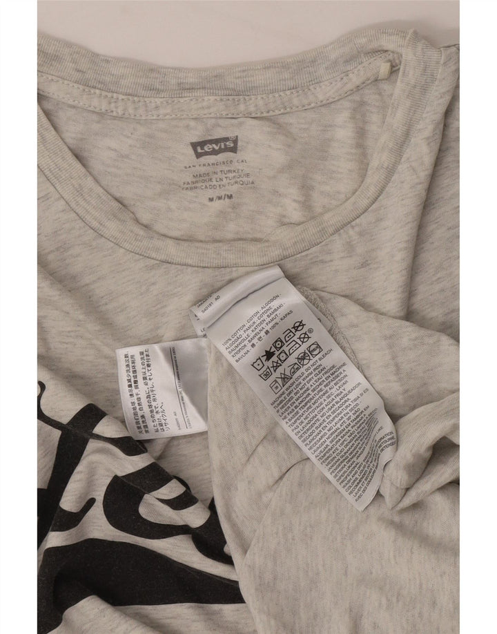 Ανδρικό γραφικό T-Shirt Levi's Top Βαμβακερό με μεσαίο γκρι χρώμα