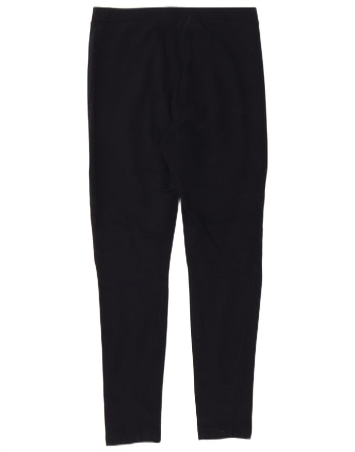 CHAMPION Womens Leggings UK 12 Medium Navy Blue Cotton