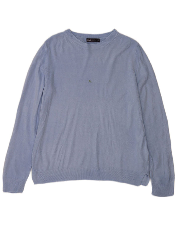 Marks & Spencer Γυναικείο πουλόβερ με λαιμόκαυστο UK 14 Medium Purple Ακρυλικό