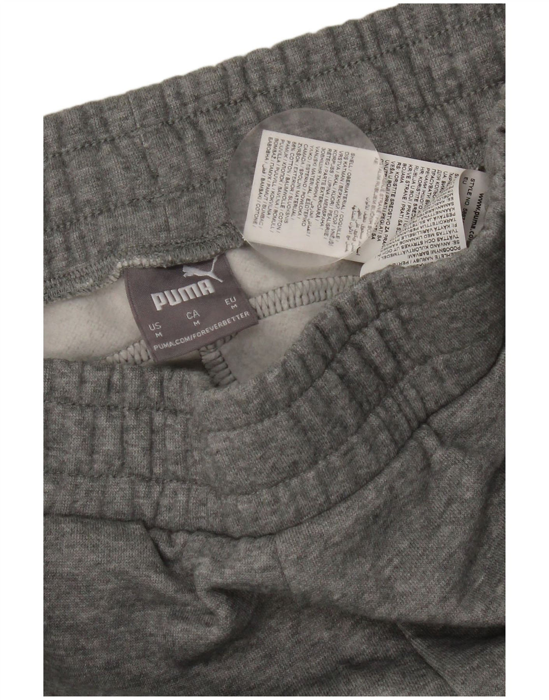 Ανδρική φόρμα Puma Παντελόνι Joggers Βαμβακερό μεσαίο γκρι