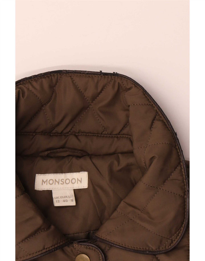 Γυναικείο καπιτονέ μπουφάν Monsoon UK 12 Medium Khaki Polyester