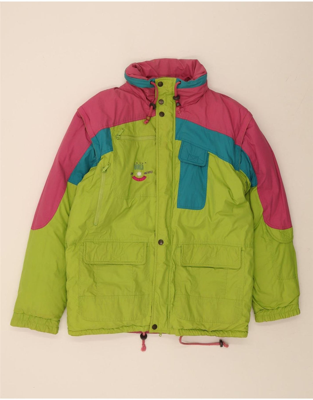 Ανδρικό μπουφάν MC Kee's Ski UK 40 Large Green Colourblock Polyester