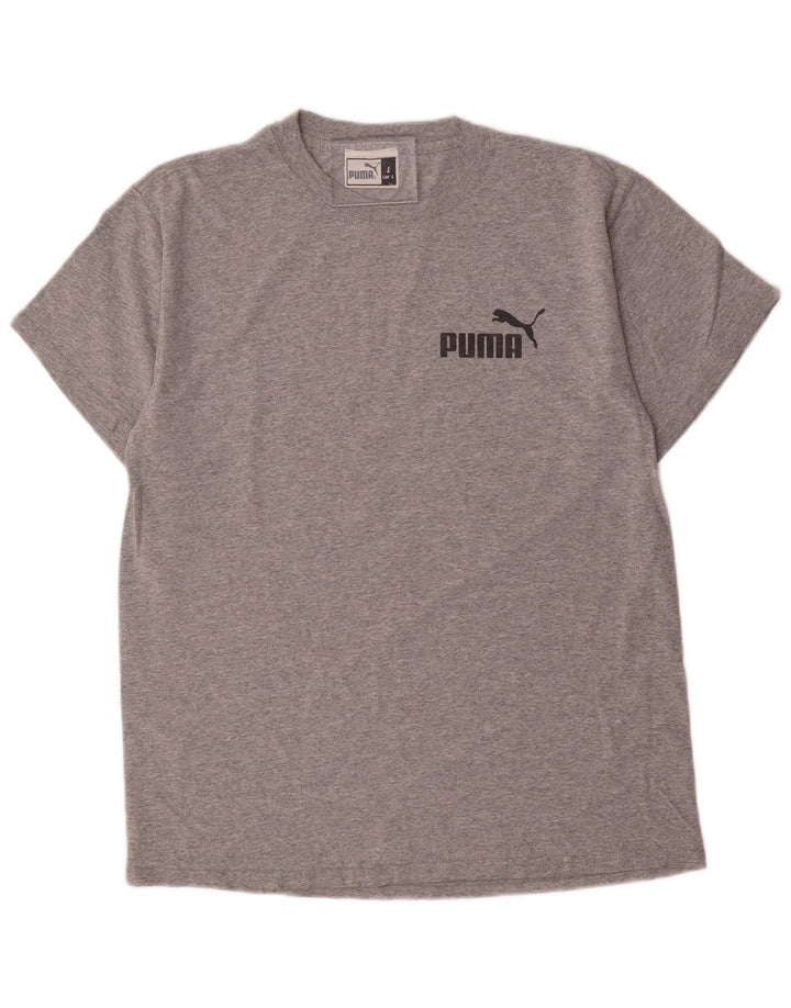 Ανδρικό γραφικό μπλουζάκι PUMA Top Large Grey