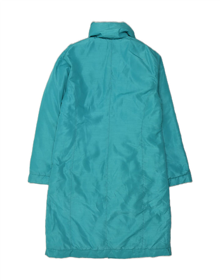 VINTAGE Womens Padded Coat UK 14 Medium Blue Vintage Vintage and Second-Hand Vintage from Messina Hembry 