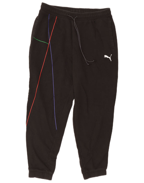 Ανδρική φόρμα Puma Παντελόνι Joggers Μεγάλο Μαύρο Ριγέ Βαμβακερό