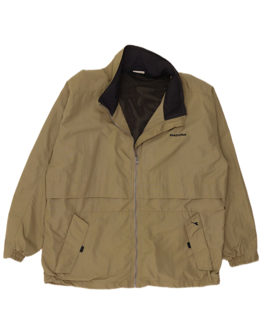 DIADORA Ανδρικό μπουφάν βροχής UK 42 XL Khaki Polyamide