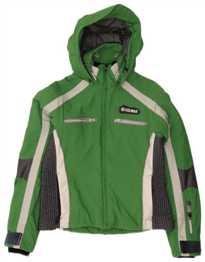 Colmar Γυναικείο μπουφάν σκι με κουκούλα IT 46 Large Green Colourblock