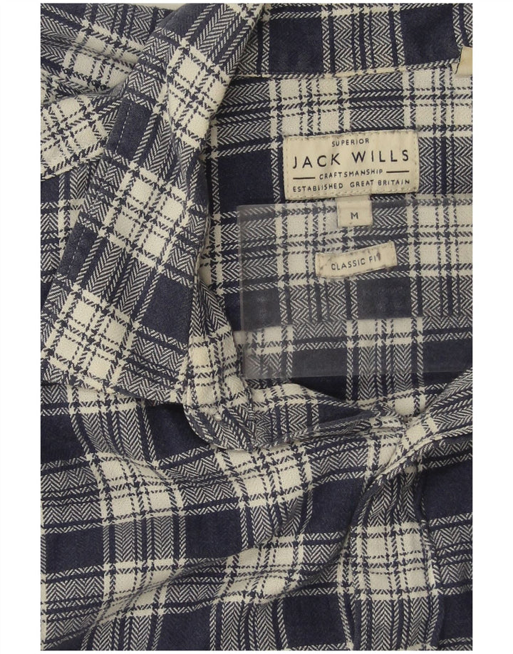 Ανδρικό φανελένιο πουκάμισο JACK WILLS, μεσαίο μπλε ναυτικό, βαμβακερό