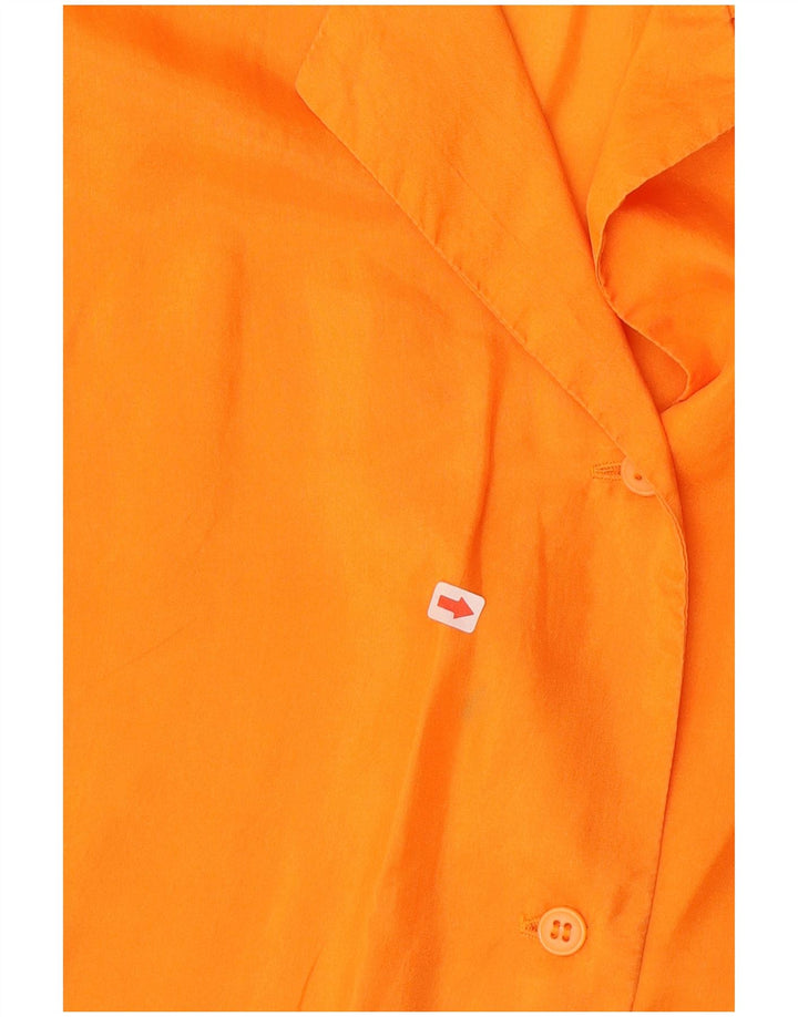 Vintage γυναικείο αμάνικο μπλούζα UK 14 Medium Orange