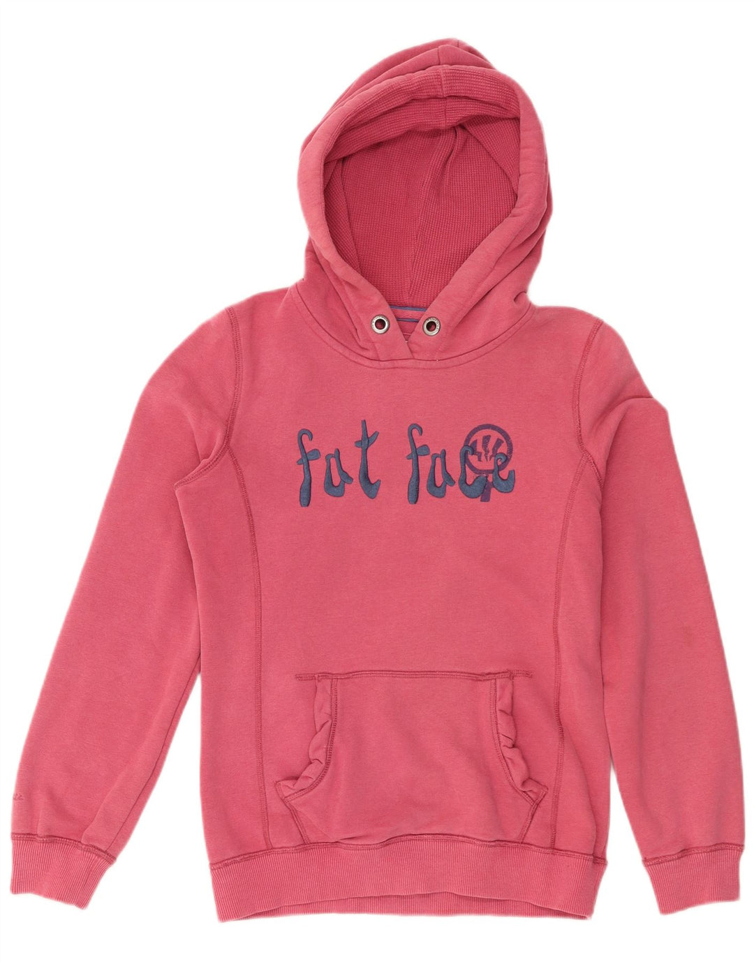 Fat Face Γυναικείο Γραφικό Hoodie Jumper UK 12 Medium Pink