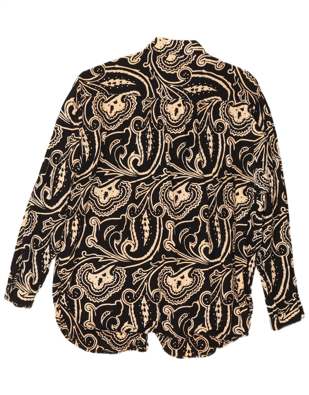 Rudi Valenti Γυναικείο πουκάμισο Oversized Μπλούζα IT 46 Large Black Paisley