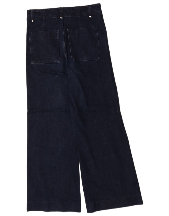 Zara Γυναικείο Wide Leg Jeans EU 40 Medium W30 L30 Navy Blue