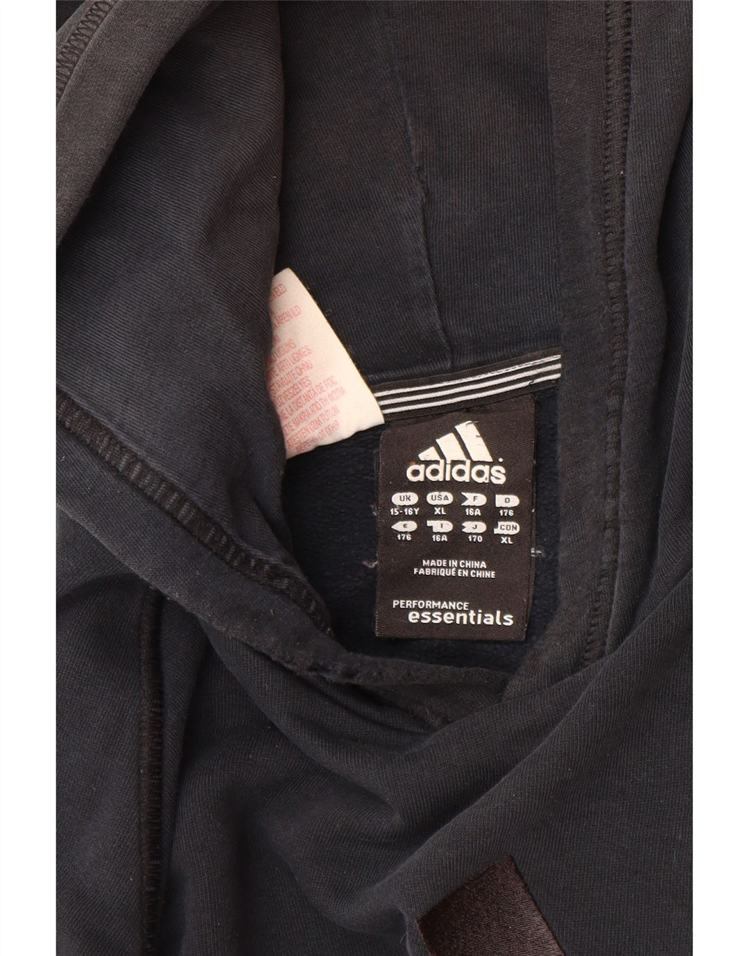 ADIDAS Boys Graphic Hoodie Jumper 15-16 ετών Μαύρο