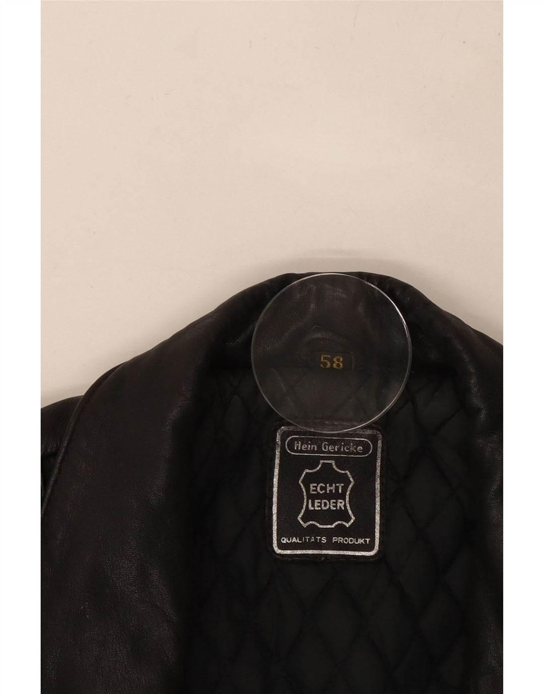 HEIN GERICKE Ανδρικό Δερμάτινο Biker Jacket UK 38 Medium Black Leather