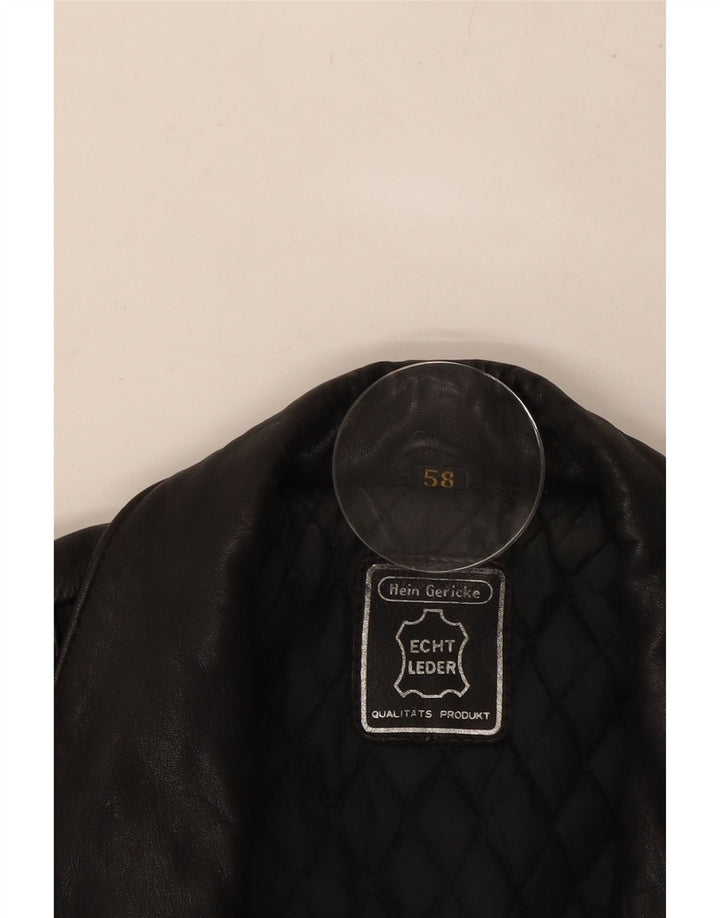 HEIN GERICKE Ανδρικό Δερμάτινο Biker Jacket UK 38 Medium Black Leather