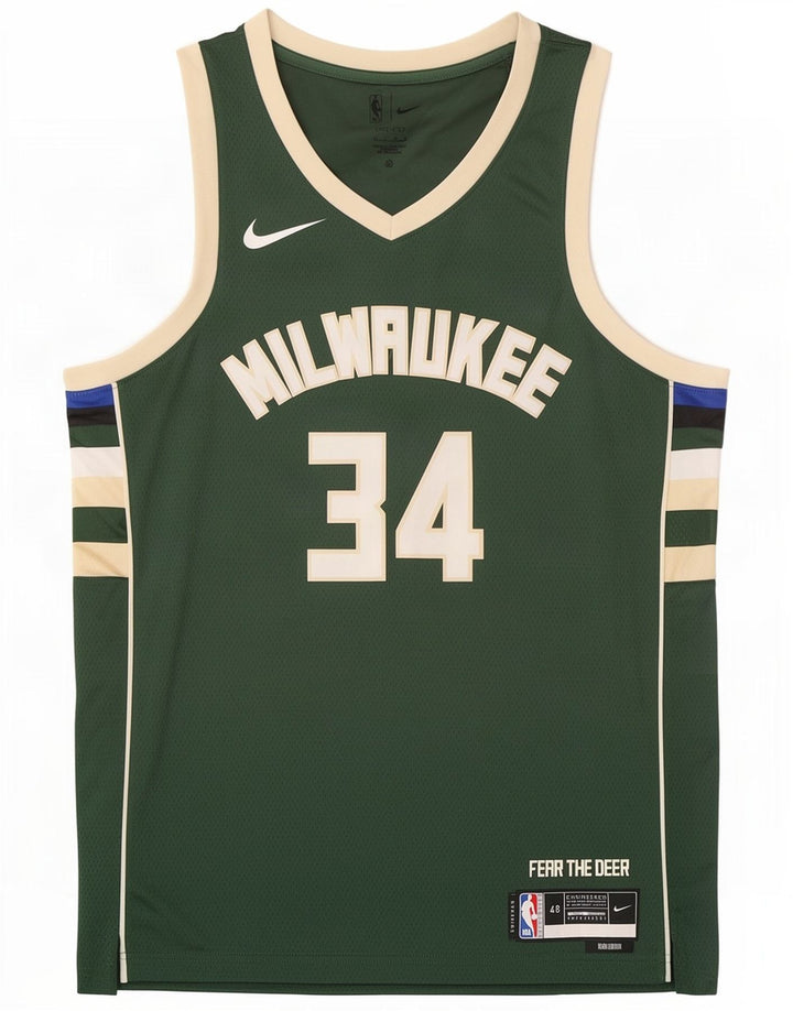 Γραφικό γιλέκο Nike ανδρικό Milwaukee 34 Top Large Green Colorblock Πολυεστέρας