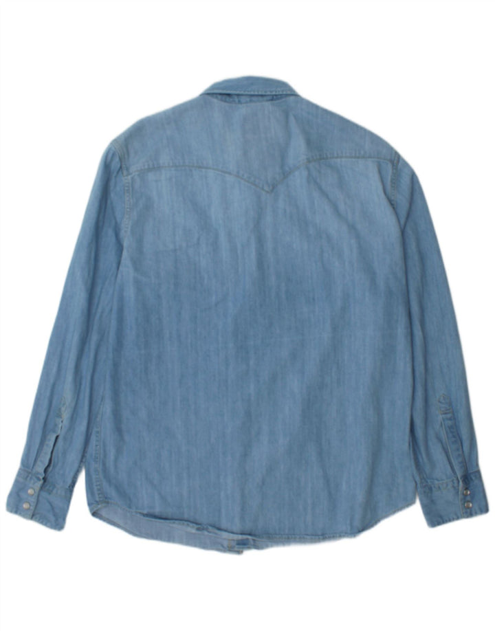 Ανδρικό τζιν πουκάμισο Levi's Standard Fit, μεγάλο μπλε βαμβακερό