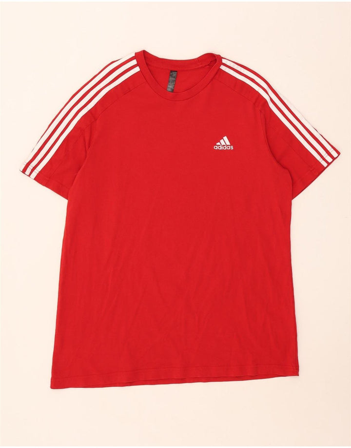 Ανδρικό T-Shirt ADIDAS Top μεγάλο κόκκινο βαμβακερό