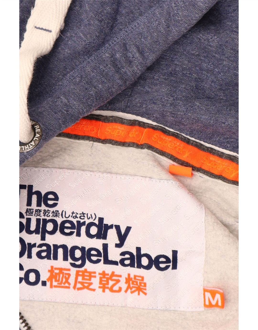 Ανδρικό πουλόβερ με κουκούλα με φερμουάρ SUPERDRY μεσαίο βαμβακερό