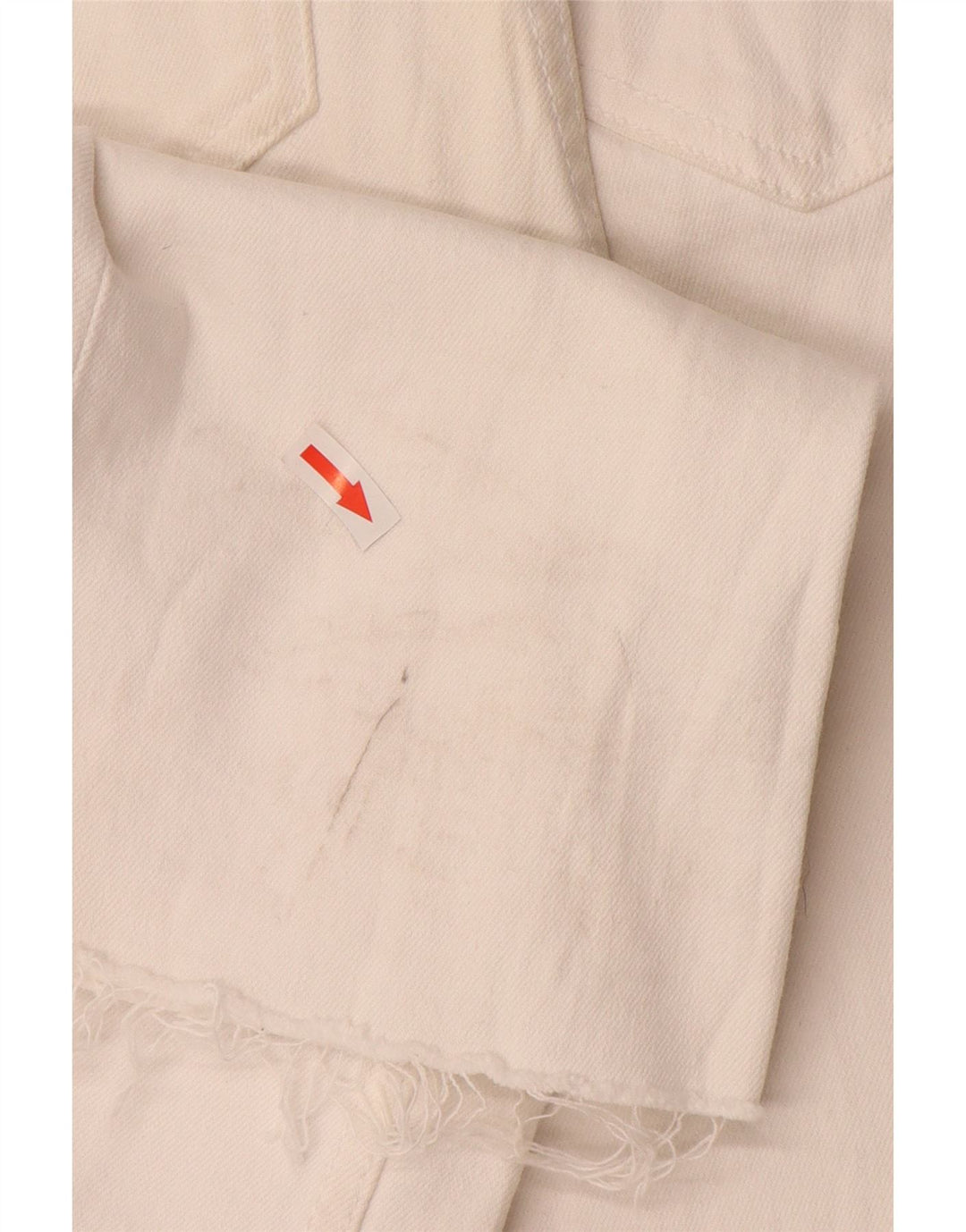 Zara γυναικεία ταλαιπωρημένα τζιν μποτάκια EU 34 2XS W24 L26 Off White