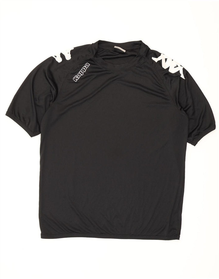 Ανδρικό γραφικό T-Shirt Kappa Top XL Μαύρο
