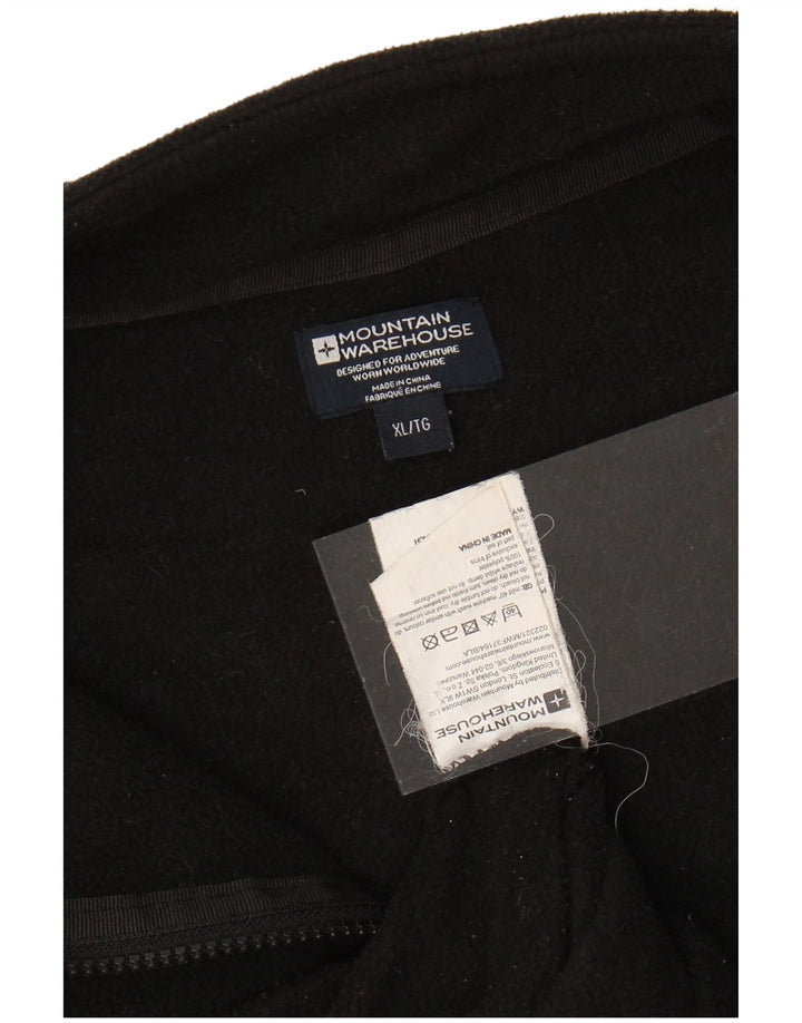 Ανδρικό μπουφάν MOUNTAIN WAREHOUSE Fleece UK 42 XL Μαύρο Πολυεστέρας