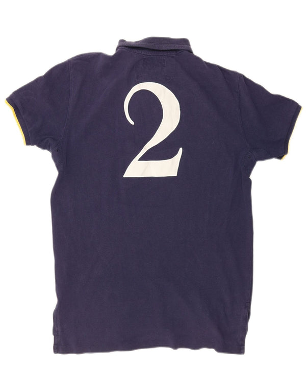 Polo Ralph Lauren Ανδρικό πουκάμισο Polo με γραφικό προσαρμοσμένη εφαρμογή, μεσαίο μπλε ναυτικό