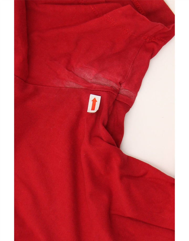 JORDAN Ανδρικό γραφικό T-Shirt Top Μεσαίο κόκκινο βαμβακερό