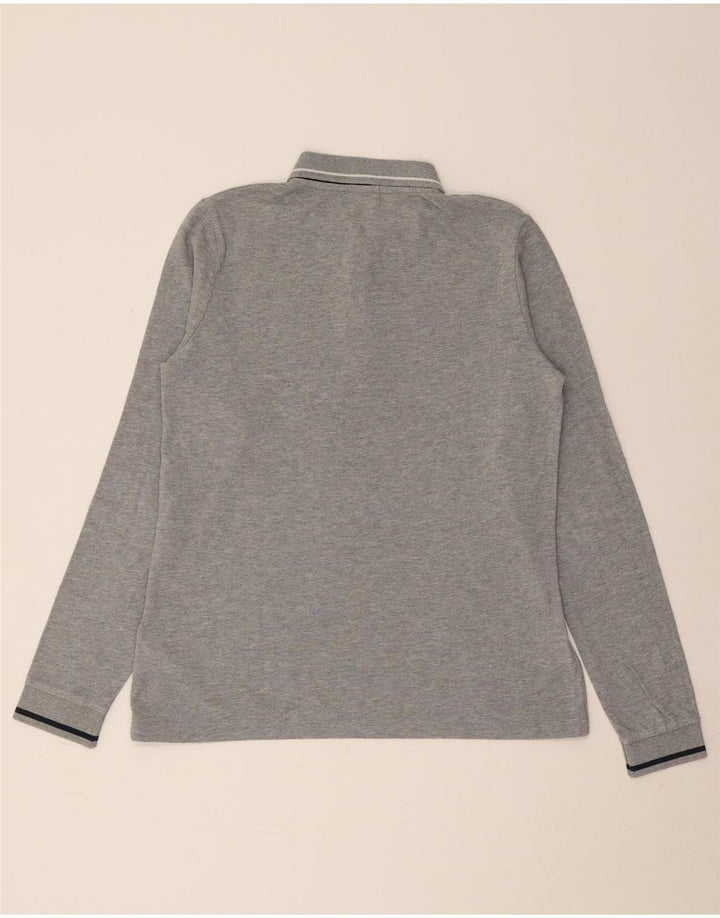 MARINA YACHTING Γυναικείο μακρυμάνικο μπλουζάκι πόλο UK 14 με μεσαία γκρι φλοκέτα