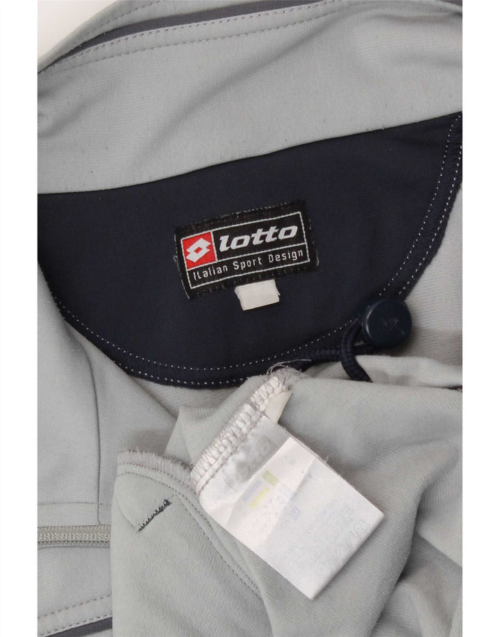 Lotto ανδρική φόρμα γυμναστικής φόρμας Top Jacket UK 40/42 Large Grey Polyester