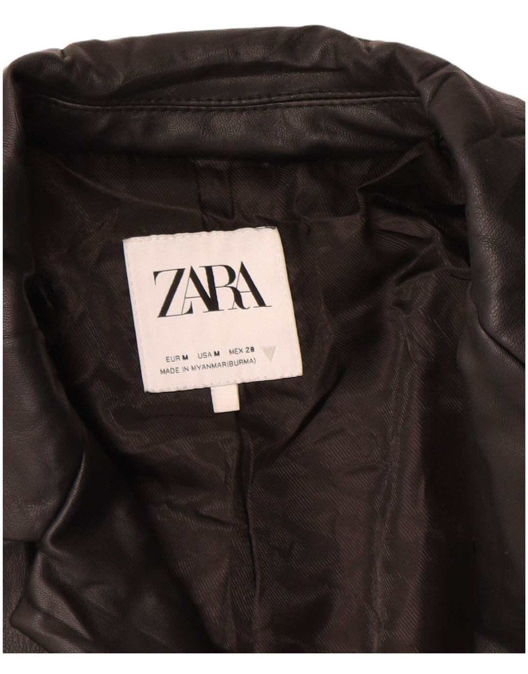 Zara Γυναικείο Μπουφάν σακάκι με 1 κουμπί UK 14 Μεσαίο Μαύρο