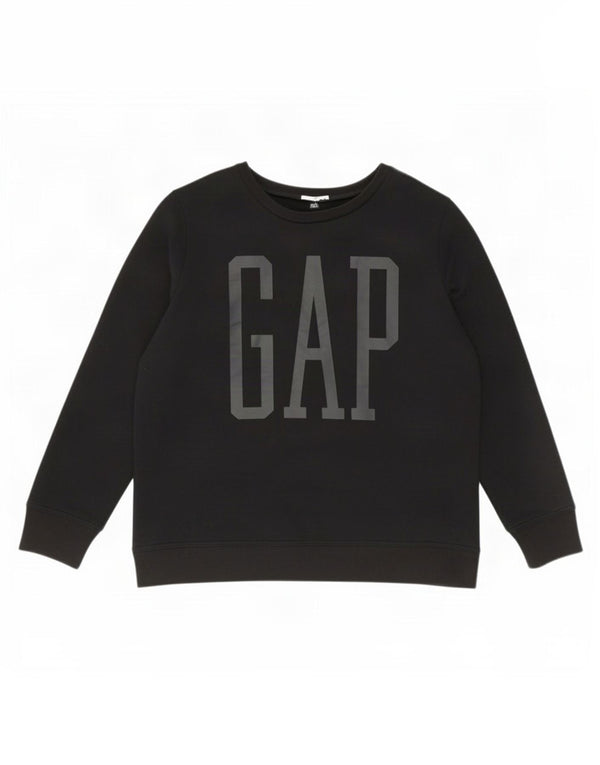 Γυναικείο Φούτερ Gap Graphic Jumper UK 14 Medium Black Cotton