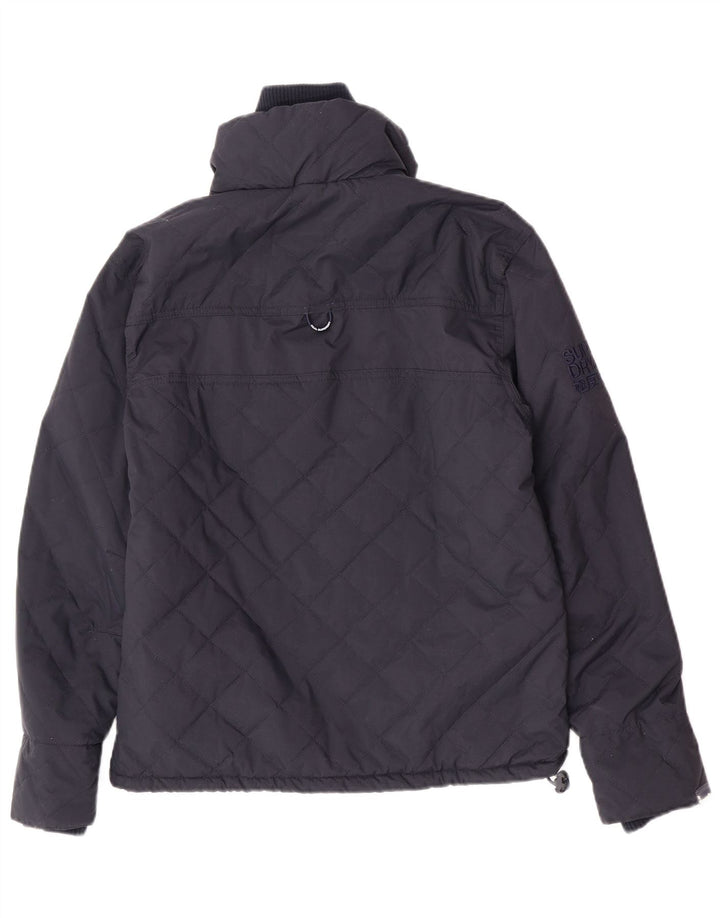 Superdry Ανδρικό μπουφάν με επένδυση UK 38 Medium Navy Blue Nylon