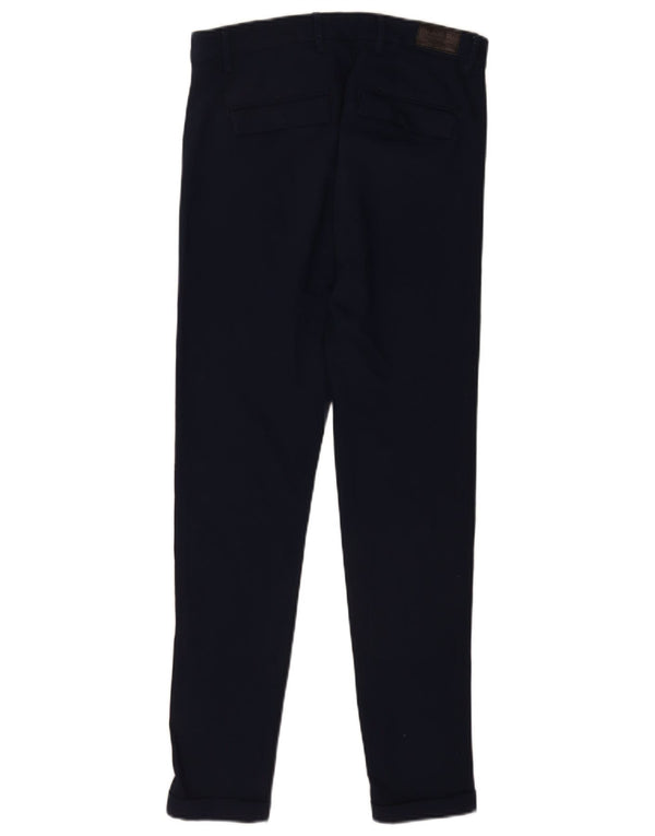 Zara Ανδρικό Skinny παντελόνι Chino EU 38 Small W30 L29 Navy Blue