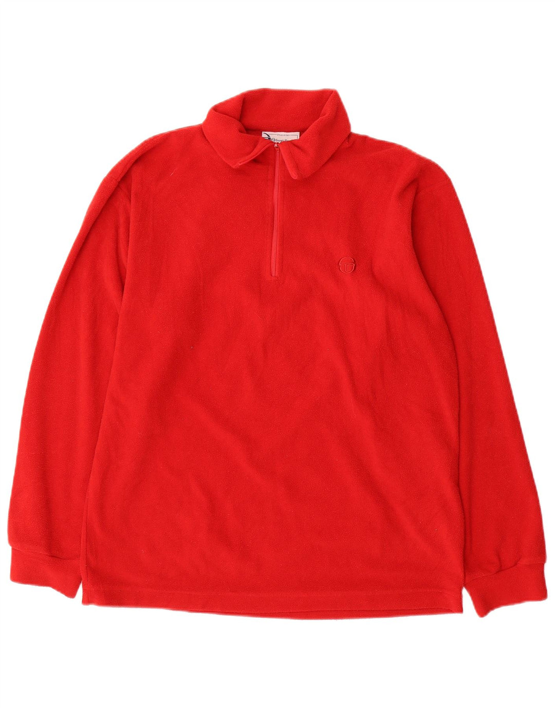 Sergio Tacchini Ανδρικό φερμουάρ Fleece Jumper Μικρός κόκκινος πολυεστέρας