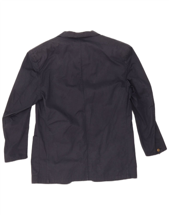 Reporter Ανδρικό Μπουφάν Blazer 1 Κουμπί IT 52 XL Navy Blue Cotton