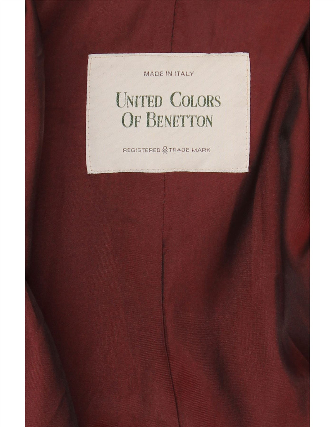 BENETTON Ανδρικό παλτό με διπλό στήθος UK 44 2XL Μαύρο