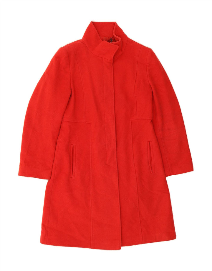 LAURA ASHLEY Womens Overcoat UK 12 Medium Red Wool Vintage Laura Ashley and Second-Hand Laura Ashley from Messina Hembry 