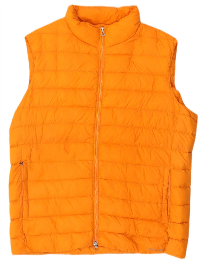 Geox Womens Padded Gilet UK 18 XL Orange Polyamide